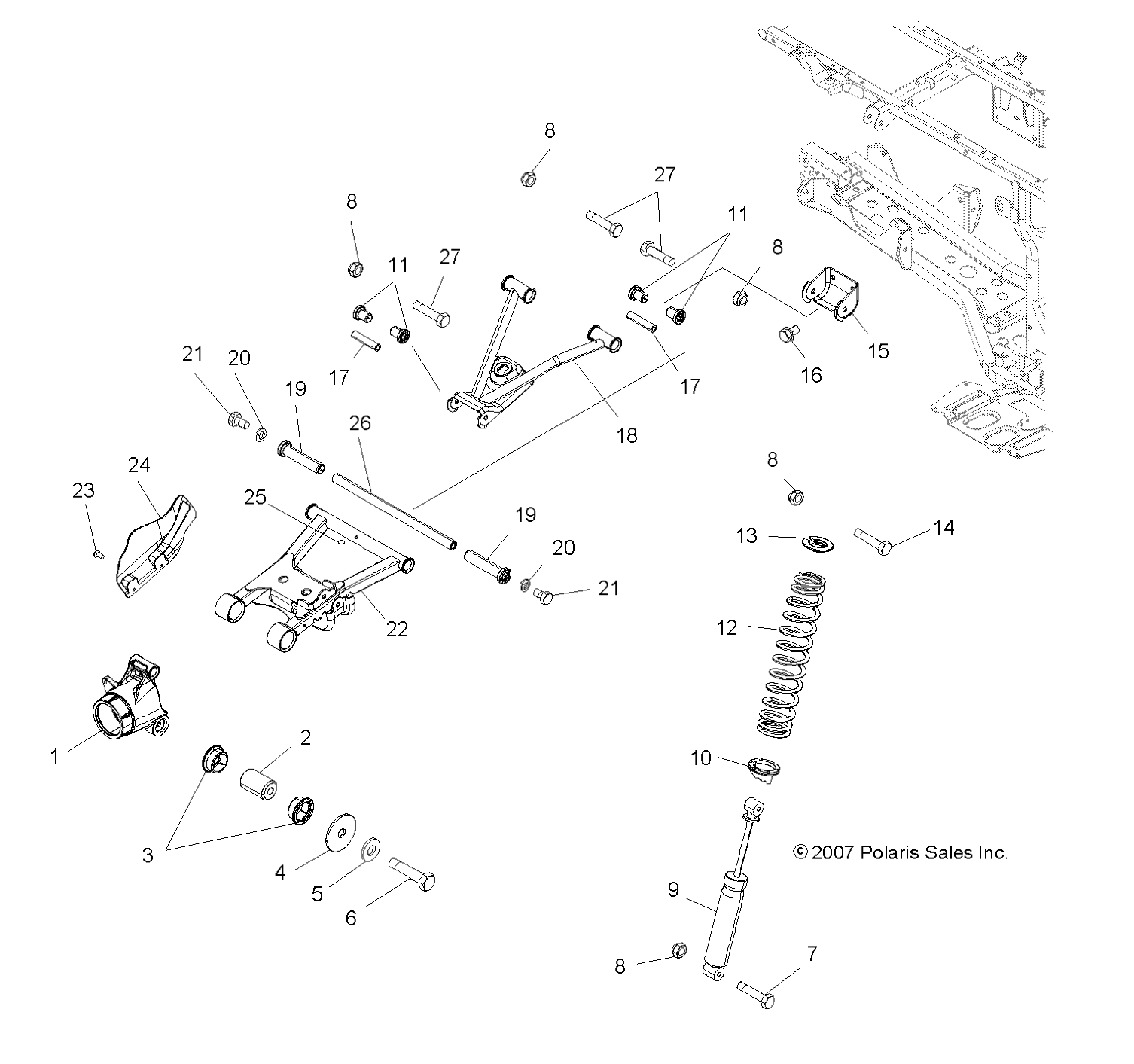 Foto diagrama Polaris que contem a peça 5631142