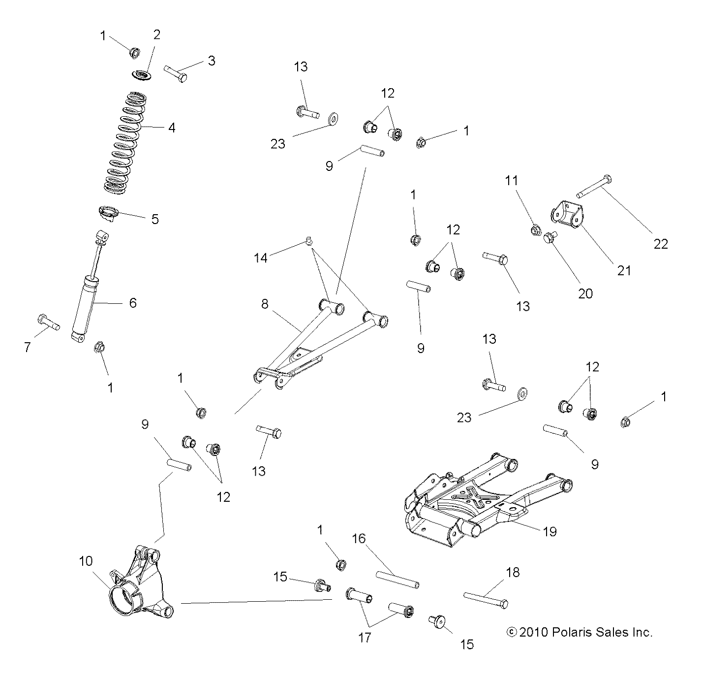 Foto diagrama Polaris que contem a peça 7518522