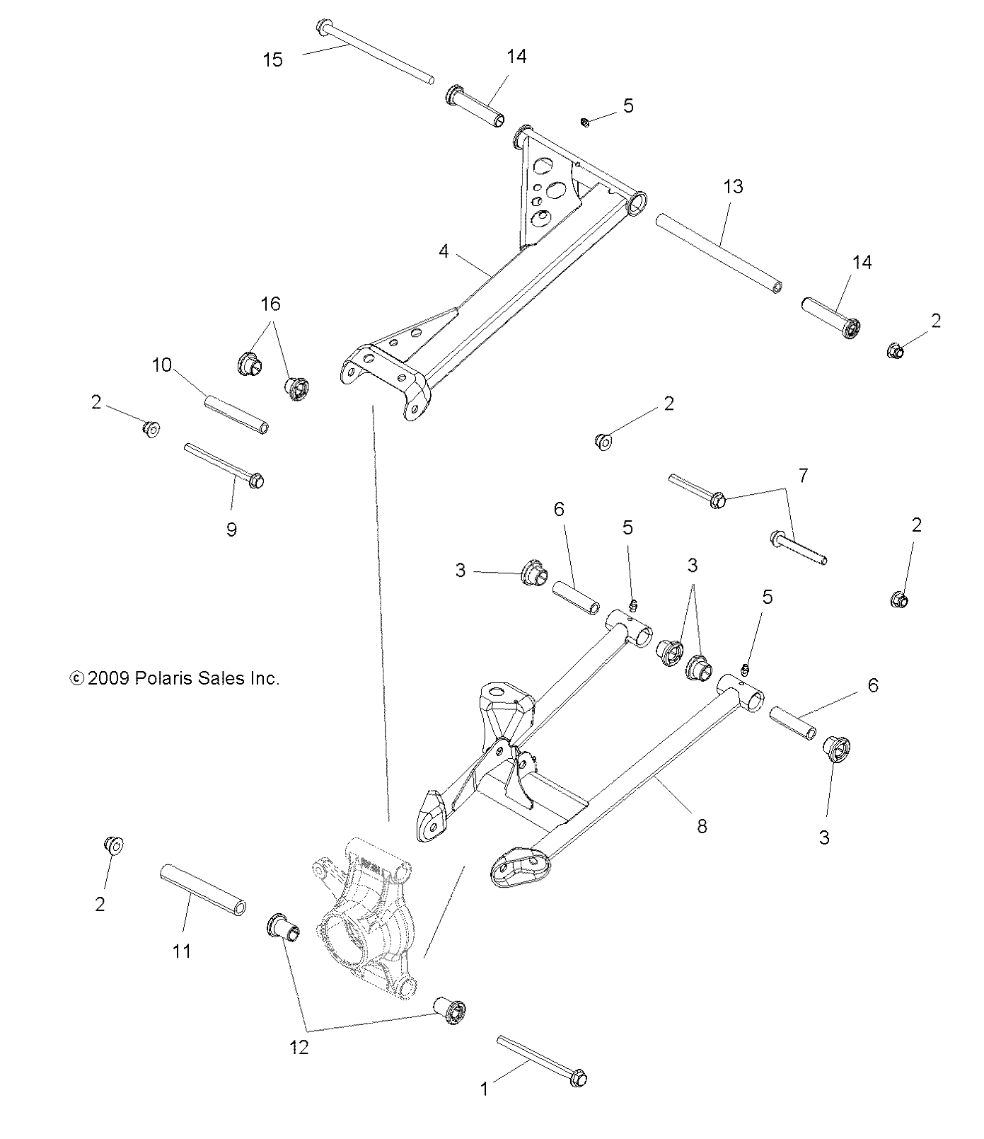 Foto diagrama Polaris que contem a peça 5136468