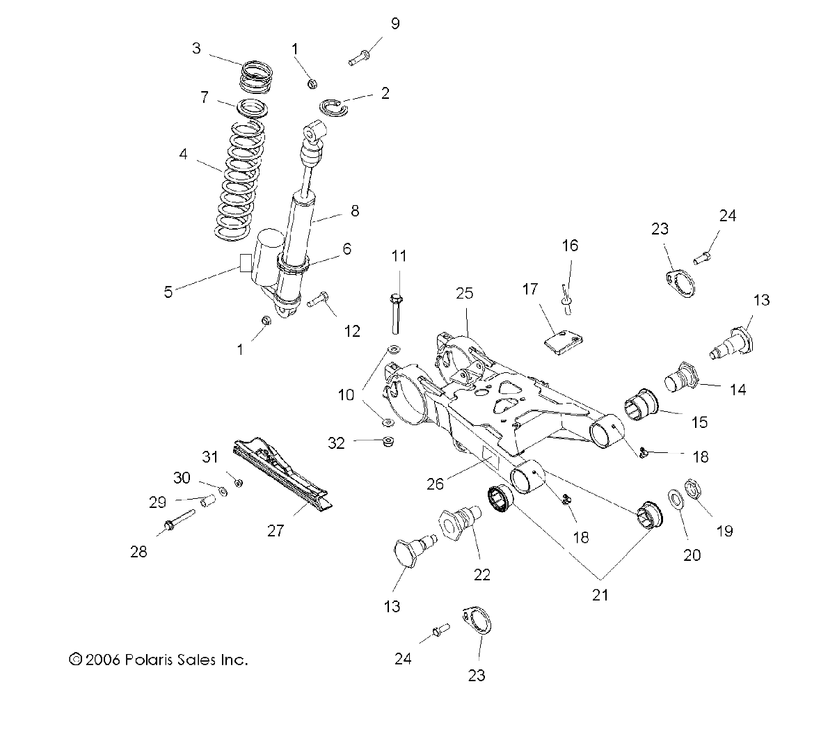 Foto diagrama Polaris que contem a peça 5631045