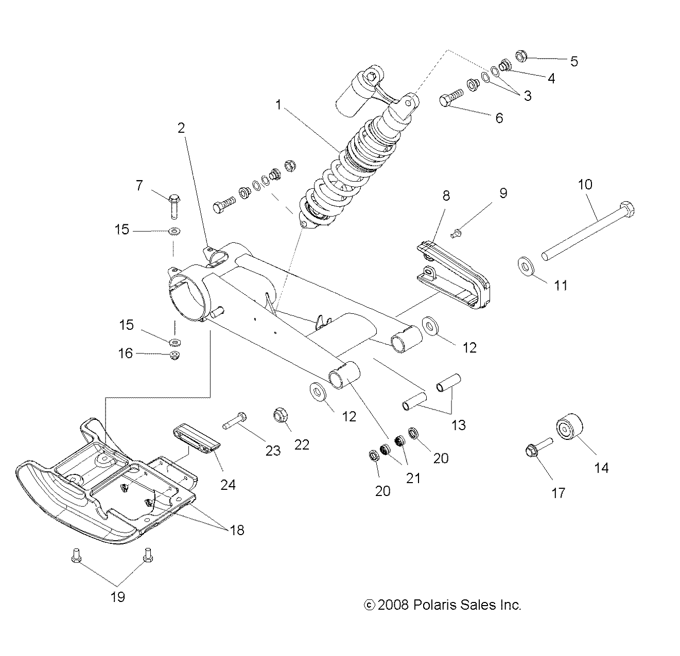 Foto diagrama Polaris que contem a peça 5437259