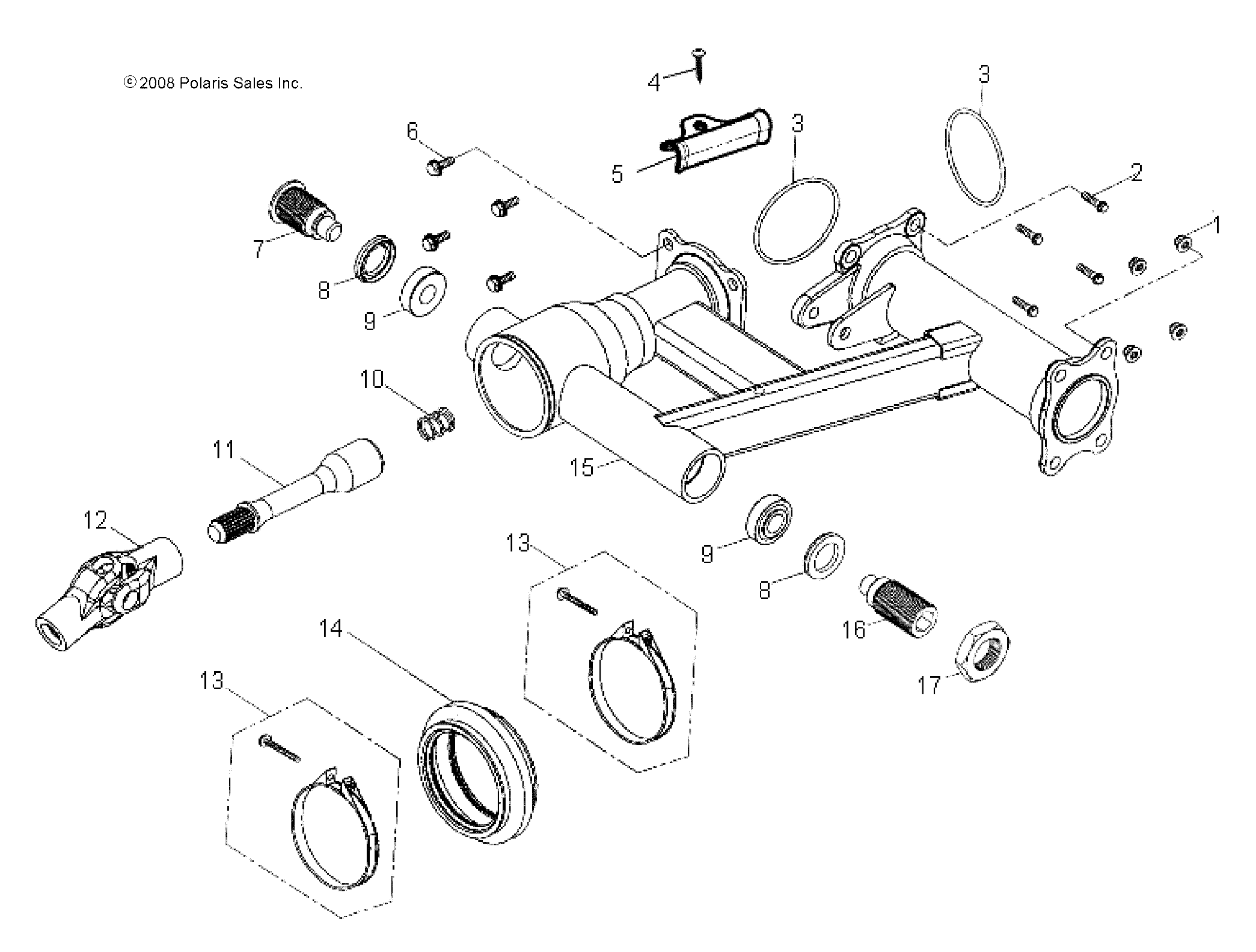 Foto diagrama Polaris que contem a peça 0452611