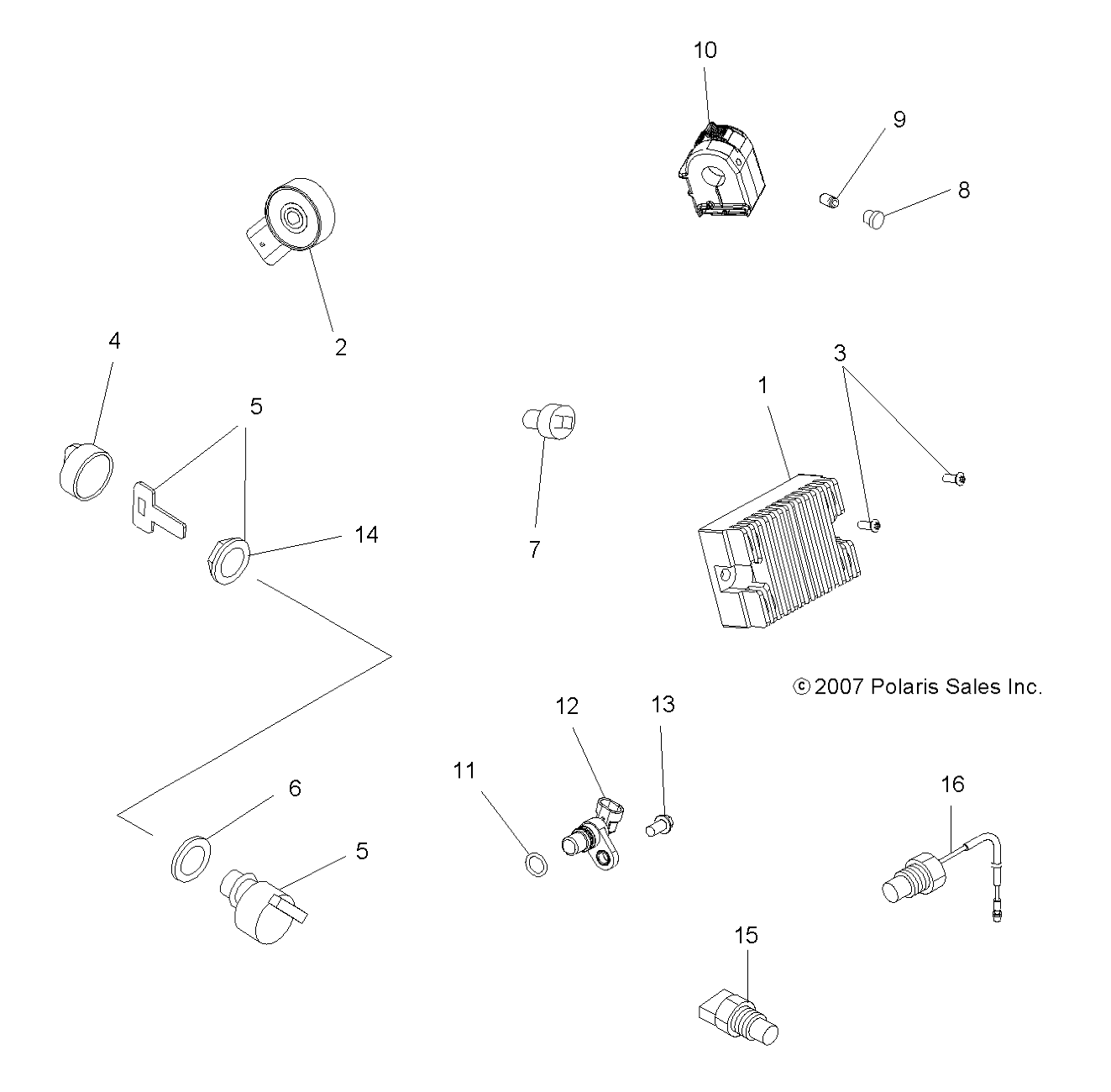 Foto diagrama Polaris que contem a peça 3234299