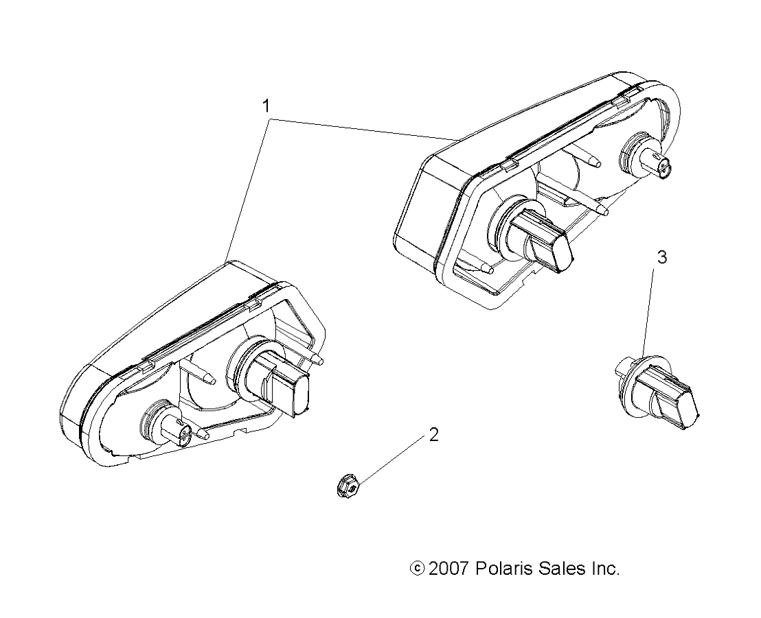 Foto diagrama Polaris que contem a peça 2410427