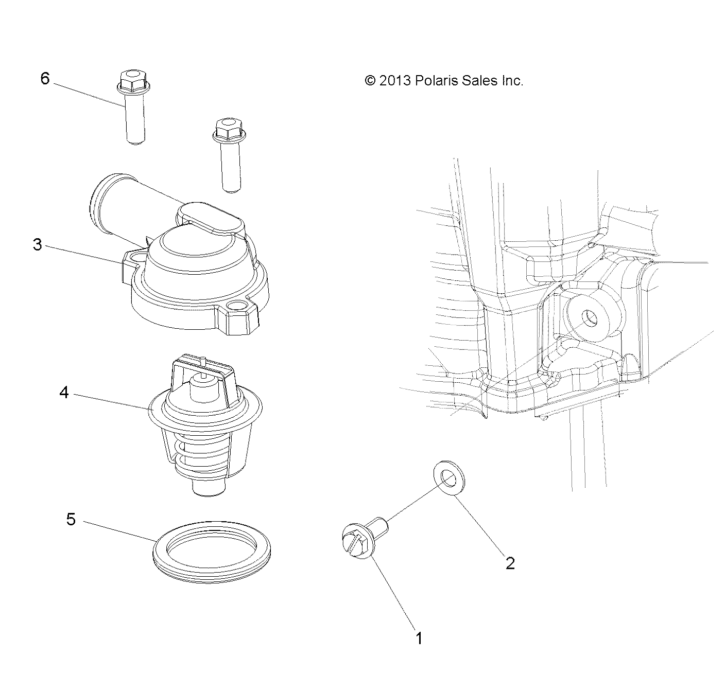 Foto diagrama Polaris que contem a peça 7517679