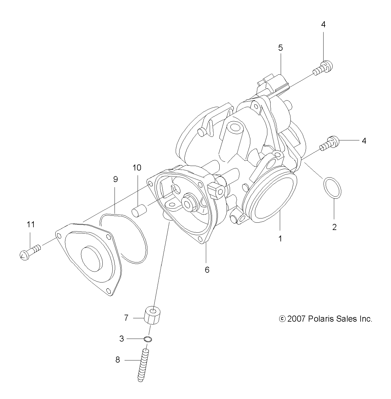 Foto diagrama Polaris que contem a peça 3131640