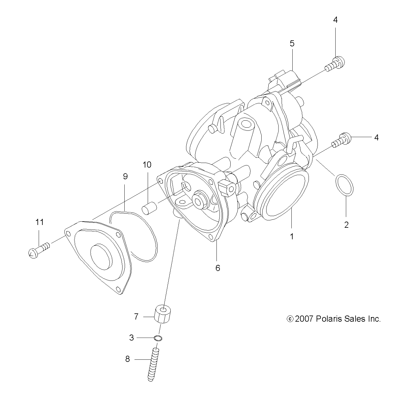 Part Number : 3131689 THROTTLE BODY ASSEMBLY