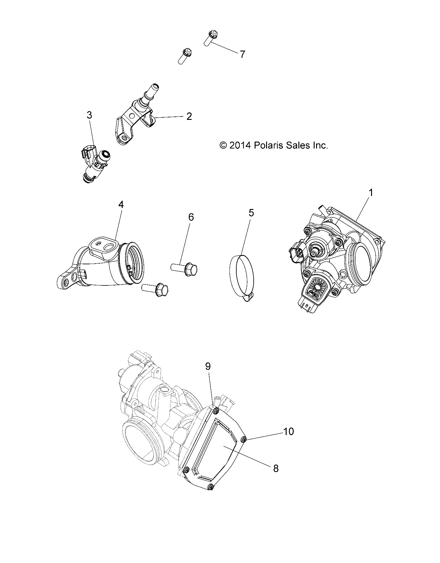 Foto diagrama Polaris que contem a peça 5413898