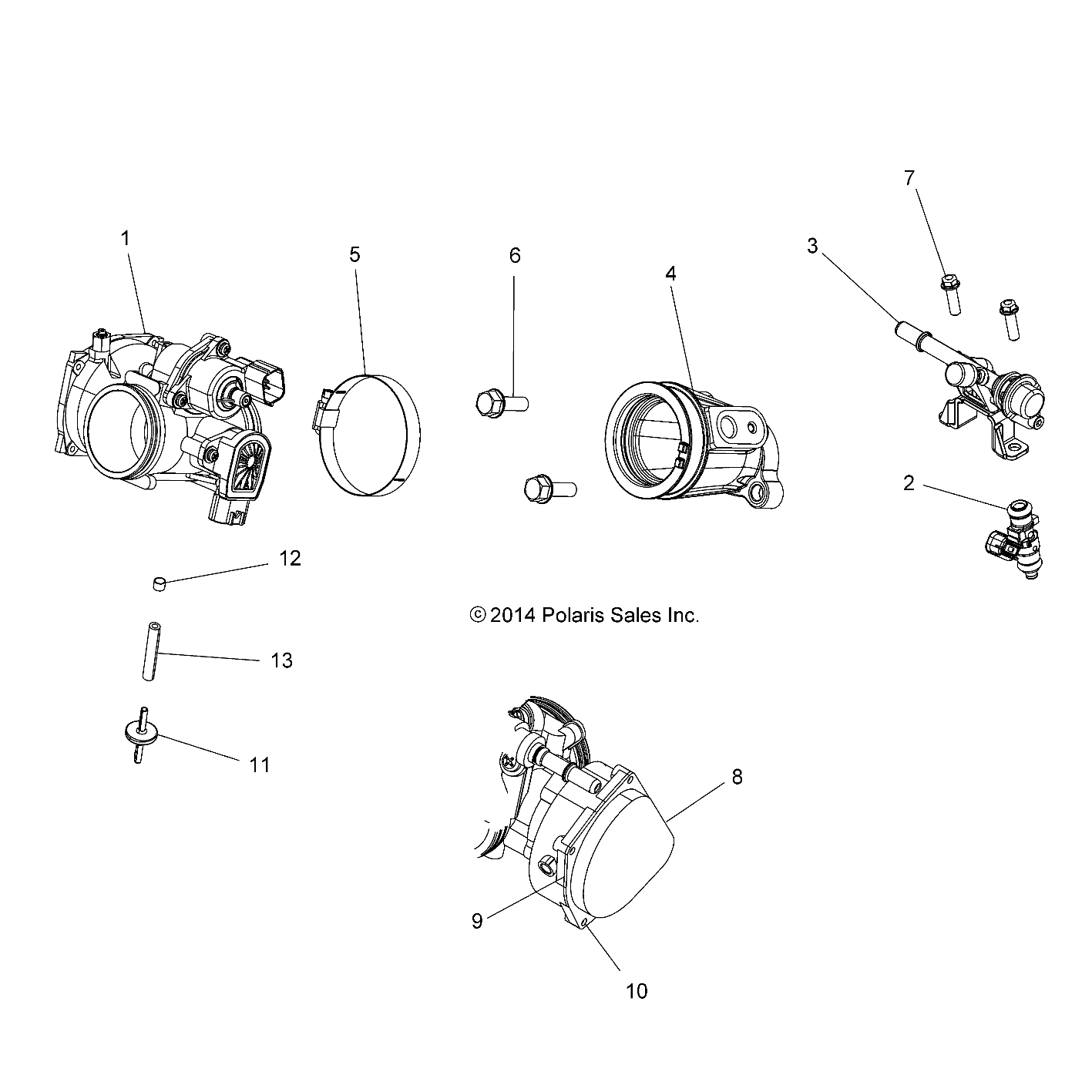 Foto diagrama Polaris que contem a peça 5253974