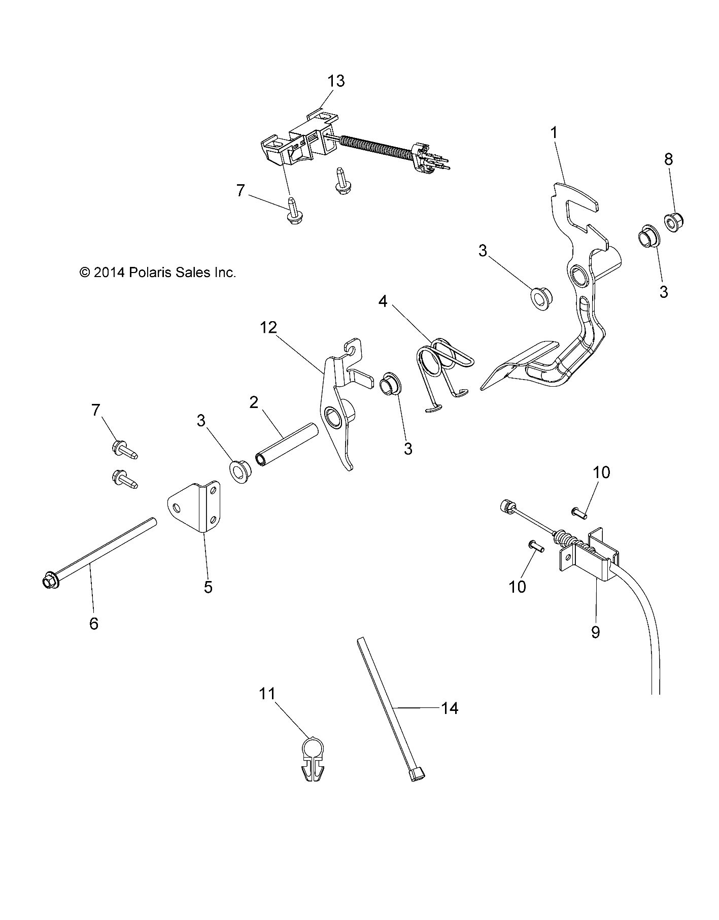 Part Number : 7043807 SPRING-ACCELERATOR HEAVY