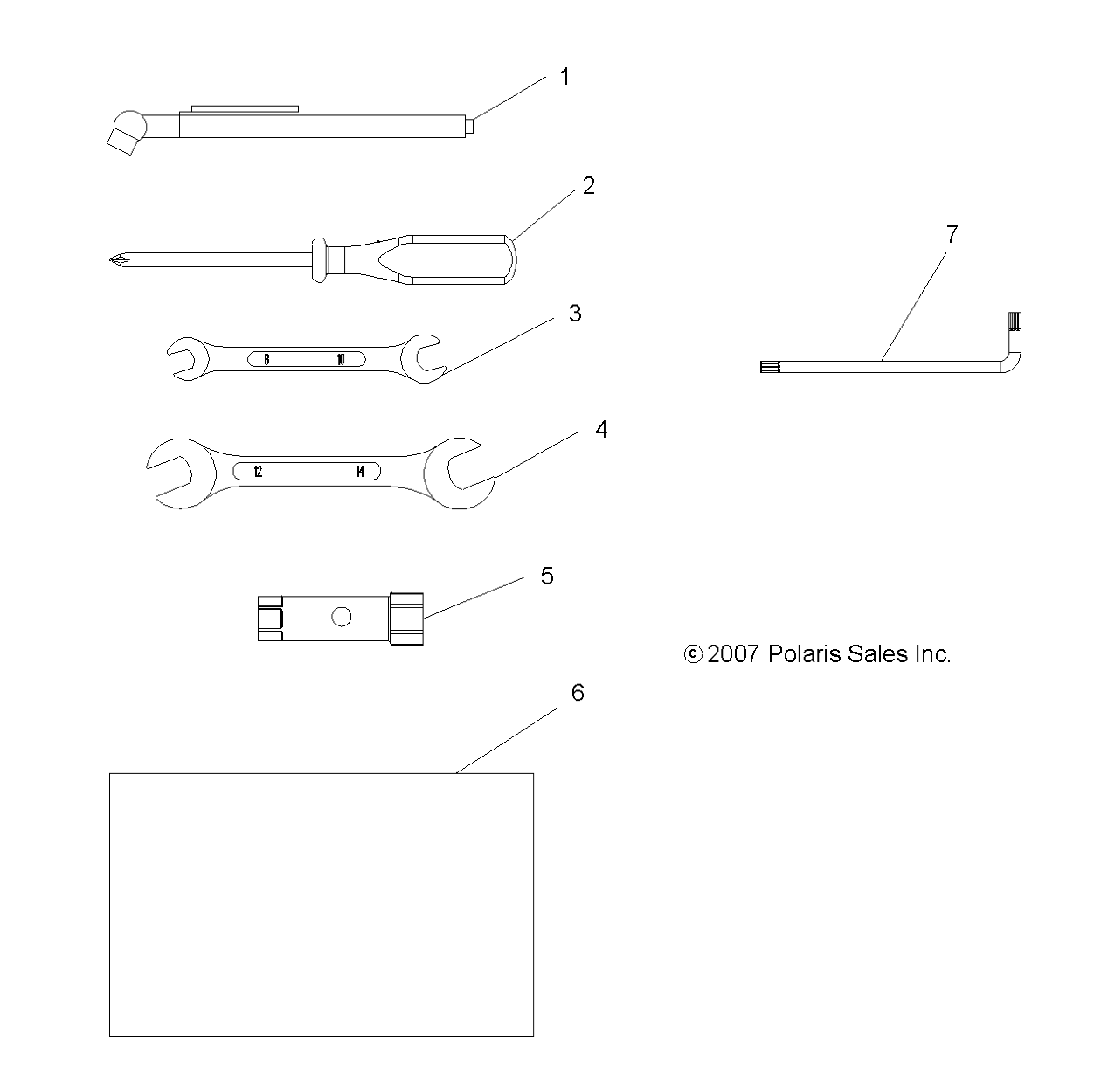 Foto diagrama Polaris que contem a peça 2873647