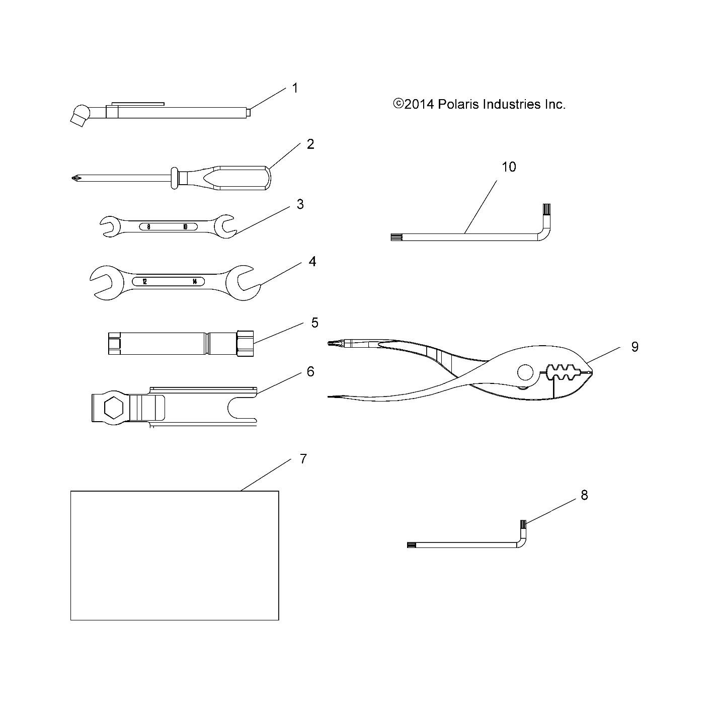 Foto diagrama Polaris que contem a peça 2874924