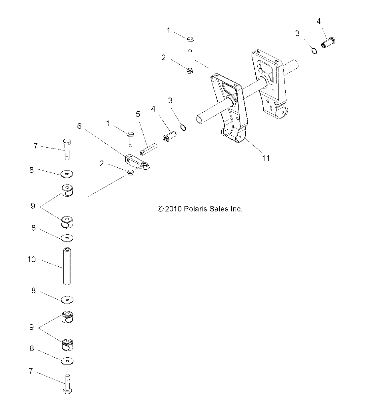 Foto diagrama Polaris que contem a peça 5334114-067