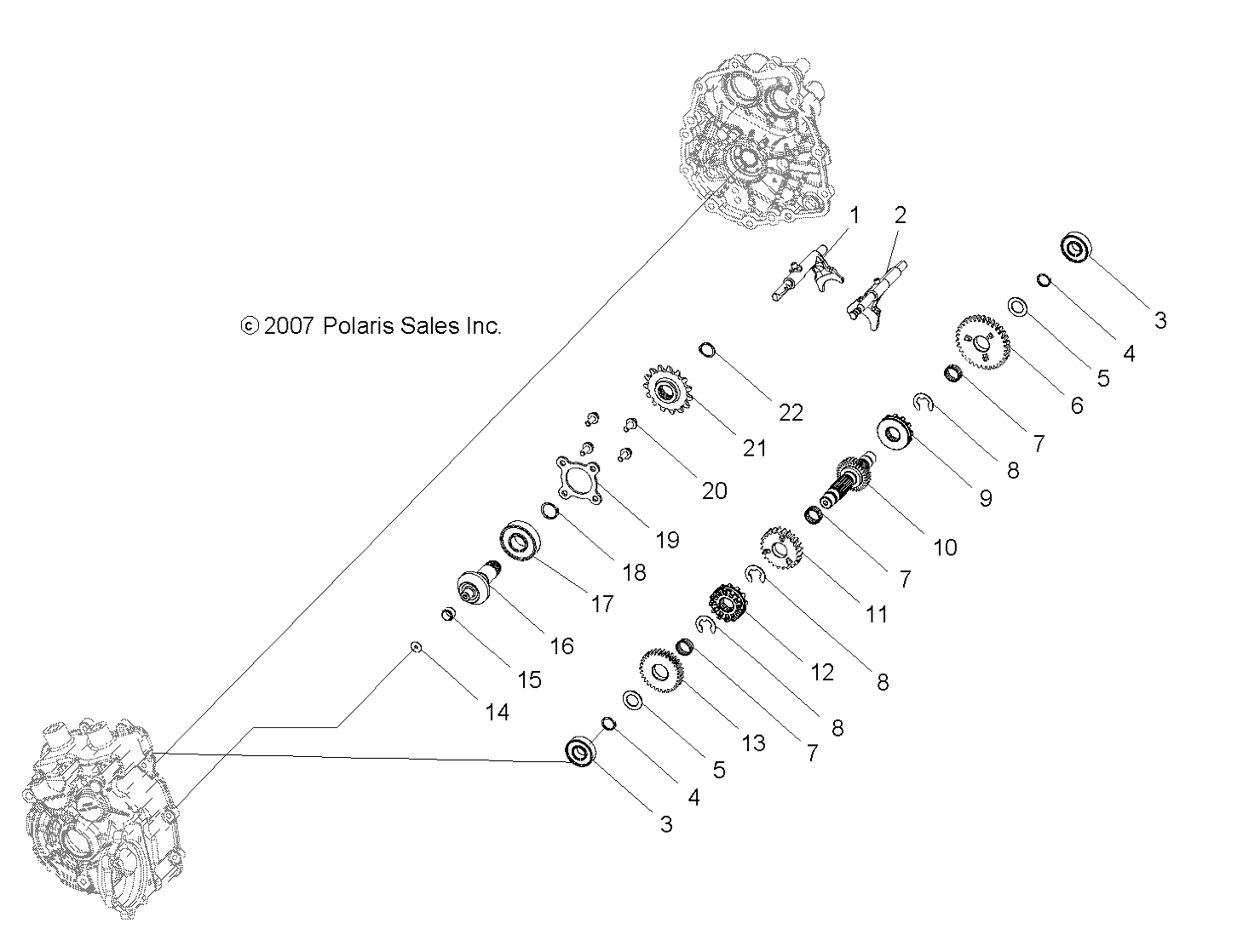 Foto diagrama Polaris que contem a peça 3233732