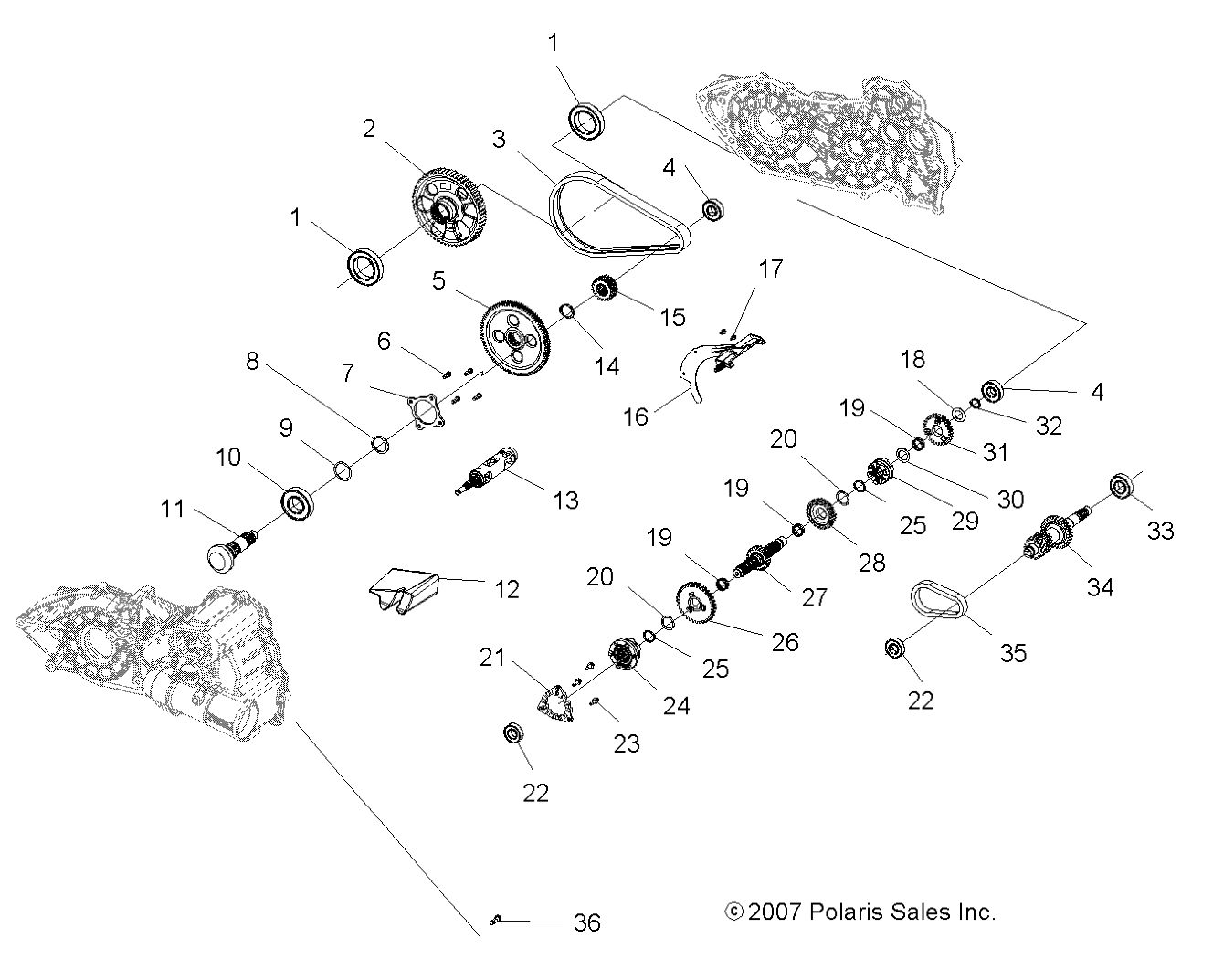 Foto diagrama Polaris que contem a peça 3234068