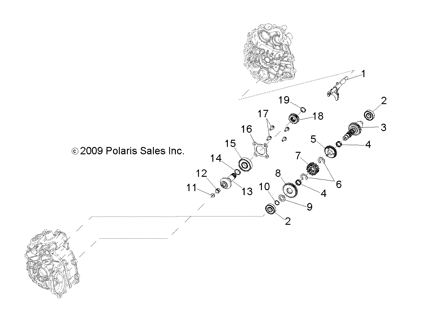 Foto diagrama Polaris que contem a peça 3233542