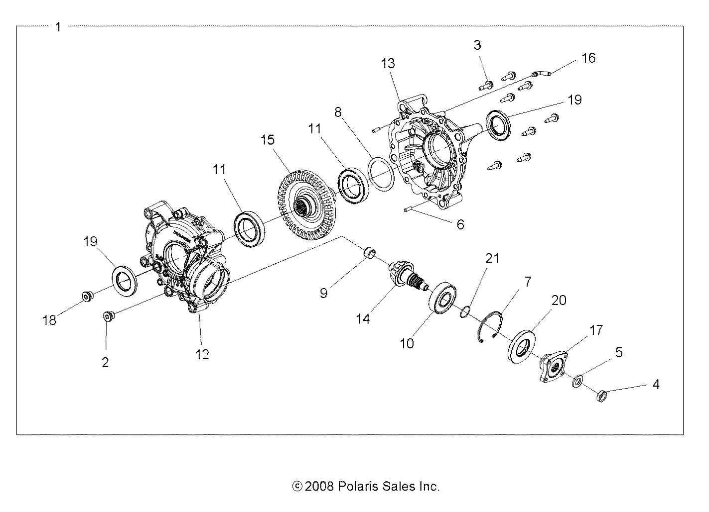 Part Number : 1332752 ASM-GEARCASE REAR