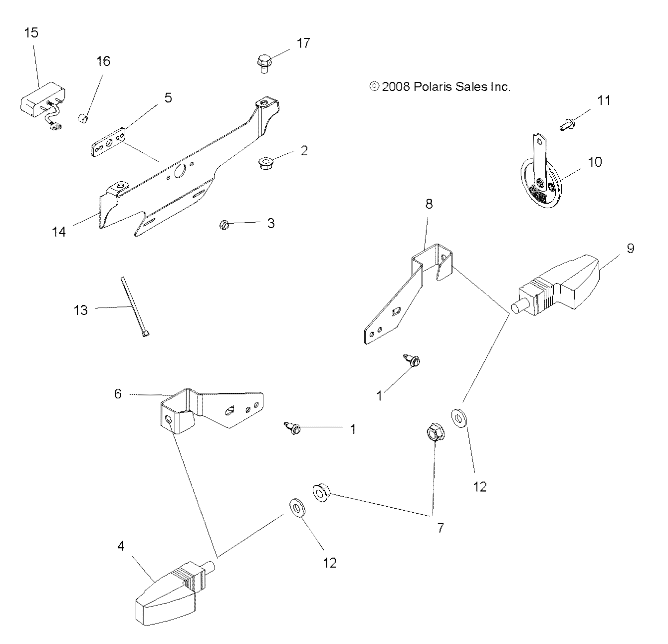 Part Number : 5253098-067 BRKT-REGISTRATION PLT INTL BLK