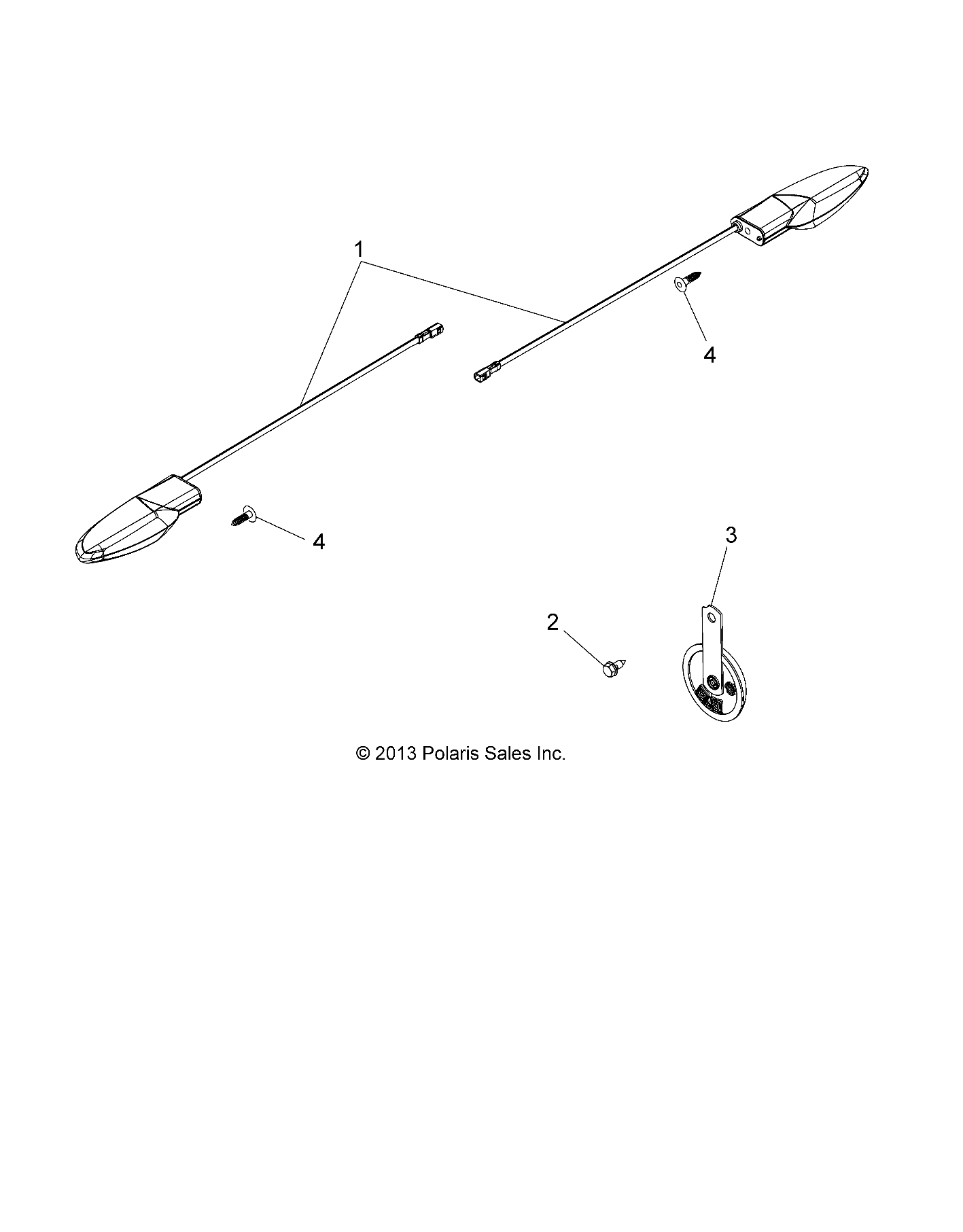 Foto diagrama Polaris que contem a peça 2411114-463