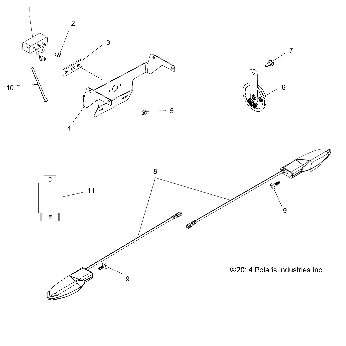 Part Number : 5250025-458 BRKT-REGISTRATION PLATE M.BLK