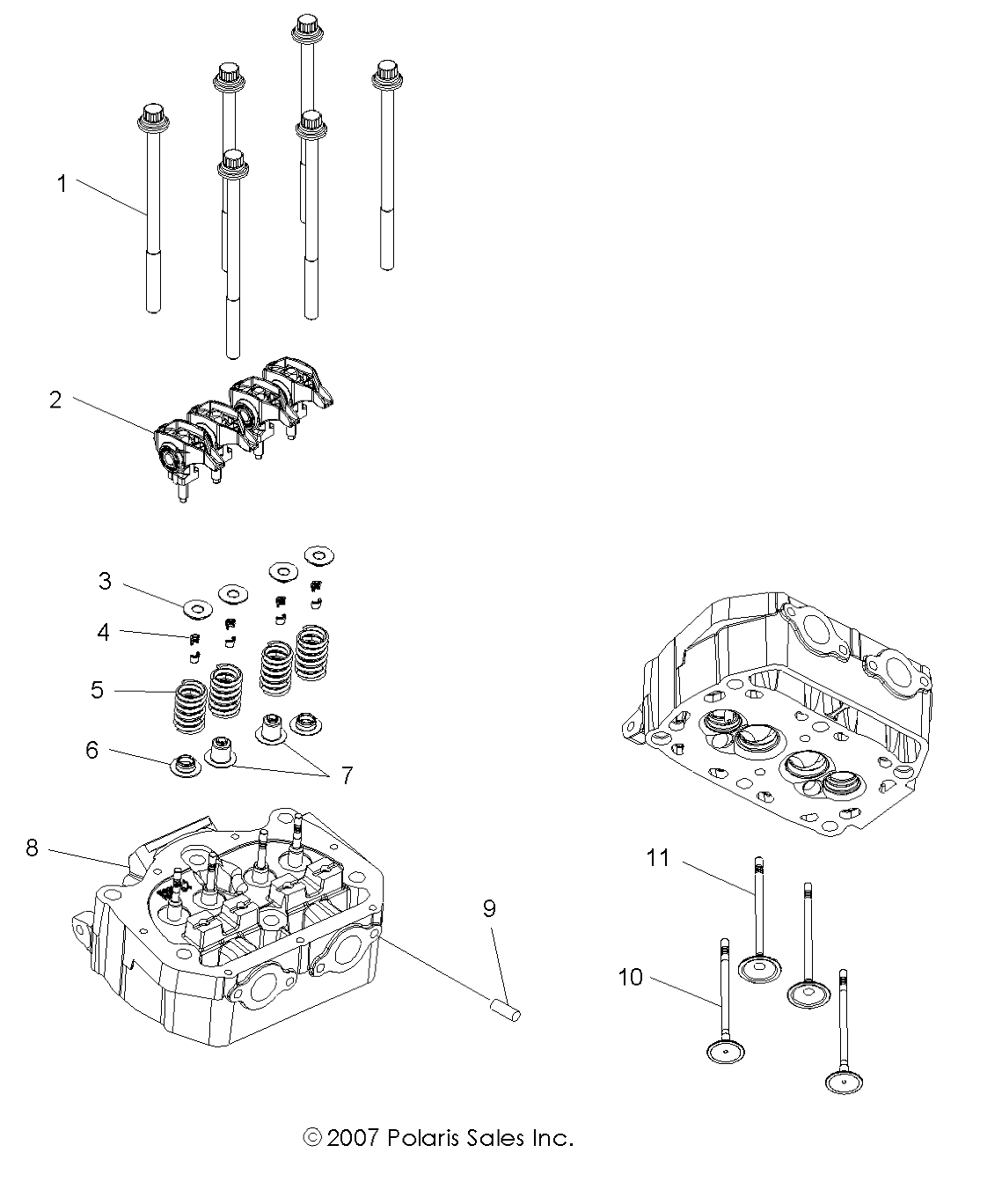 Foto diagrama Polaris que contem a peça 5135009