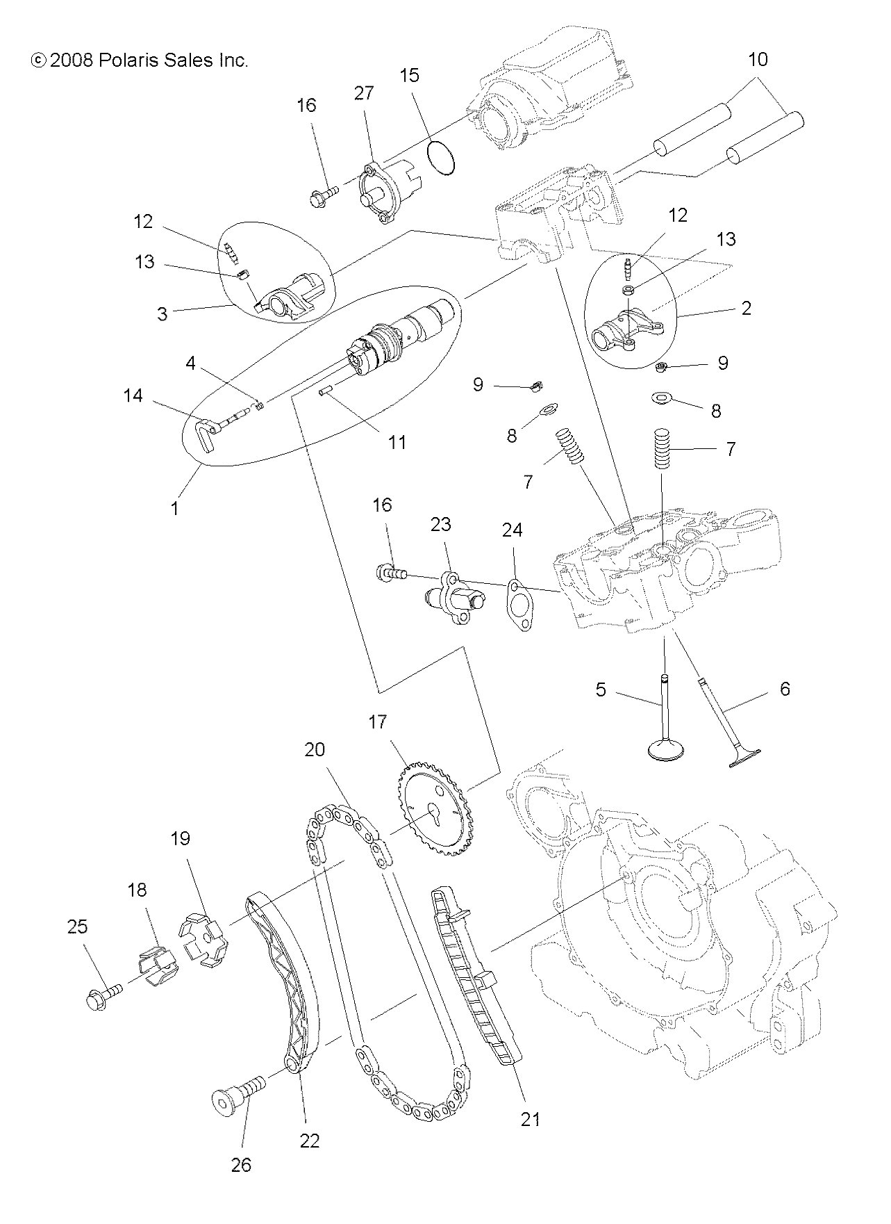 Foto diagrama Polaris que contem a peça 3088024