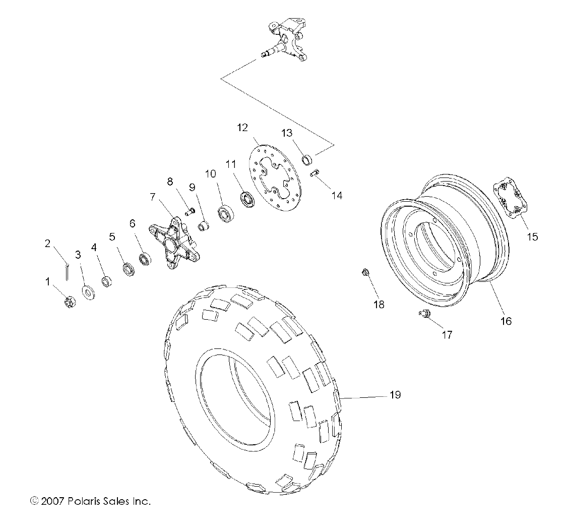 Foto diagrama Polaris que contem a peça 5412158