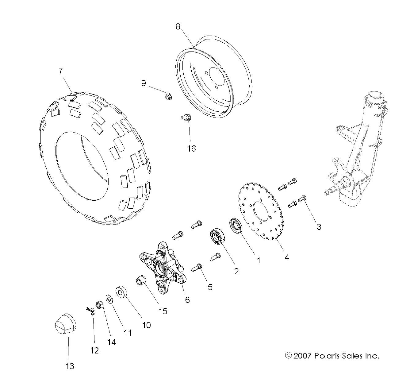 Foto diagrama Polaris que contem a peça 5412324