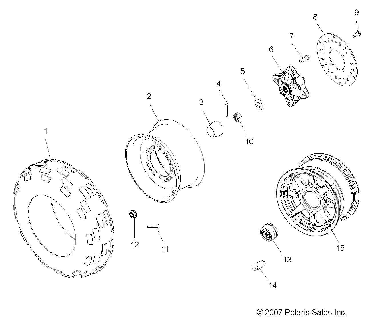Foto diagrama Polaris que contem a peça 5411164