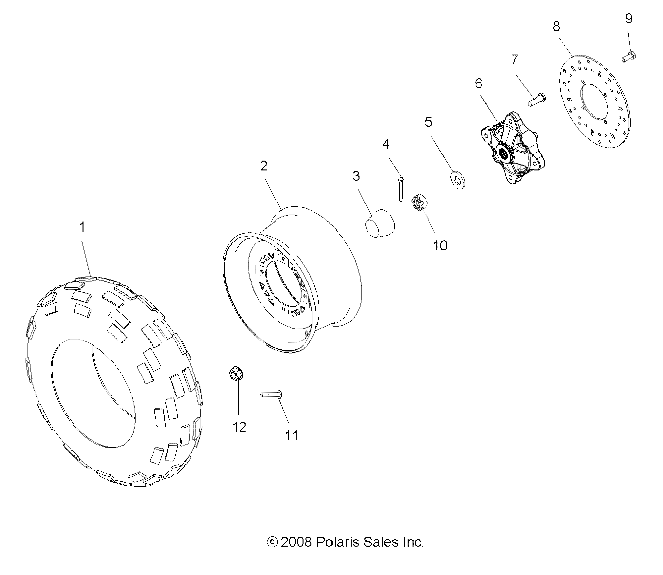 Foto diagrama Polaris que contem a peça 5412660
