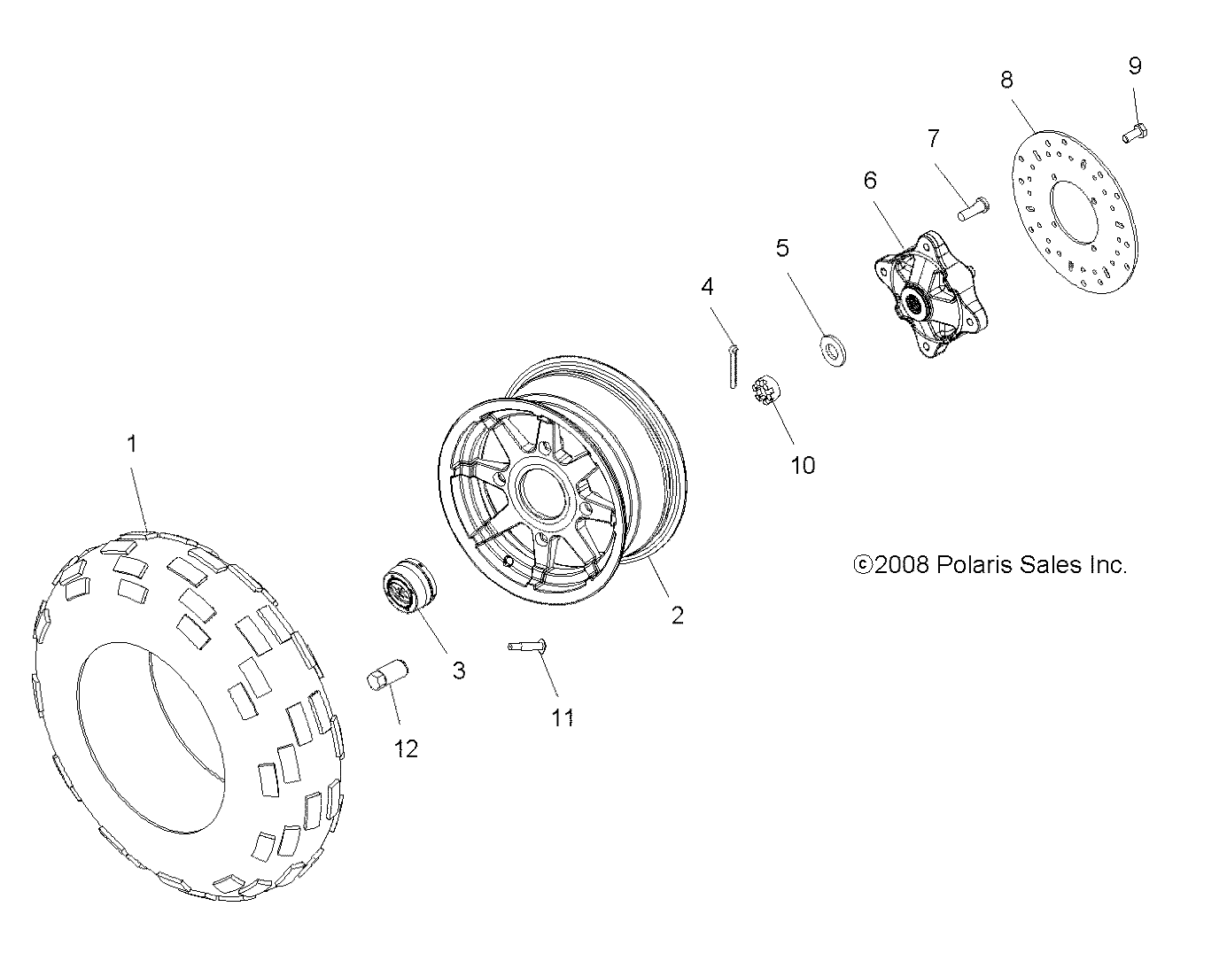 Foto diagrama Polaris que contem a peça 1521106-067