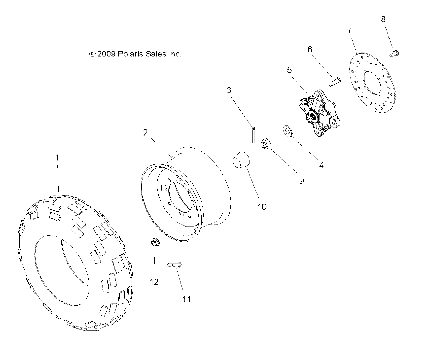 Part Number : 5414128 TIRE-25X8-12 489 E-MARK