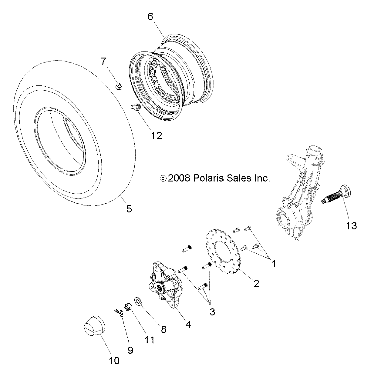 Part Number : 5136927 FRONT SPINDLE  MACHINED