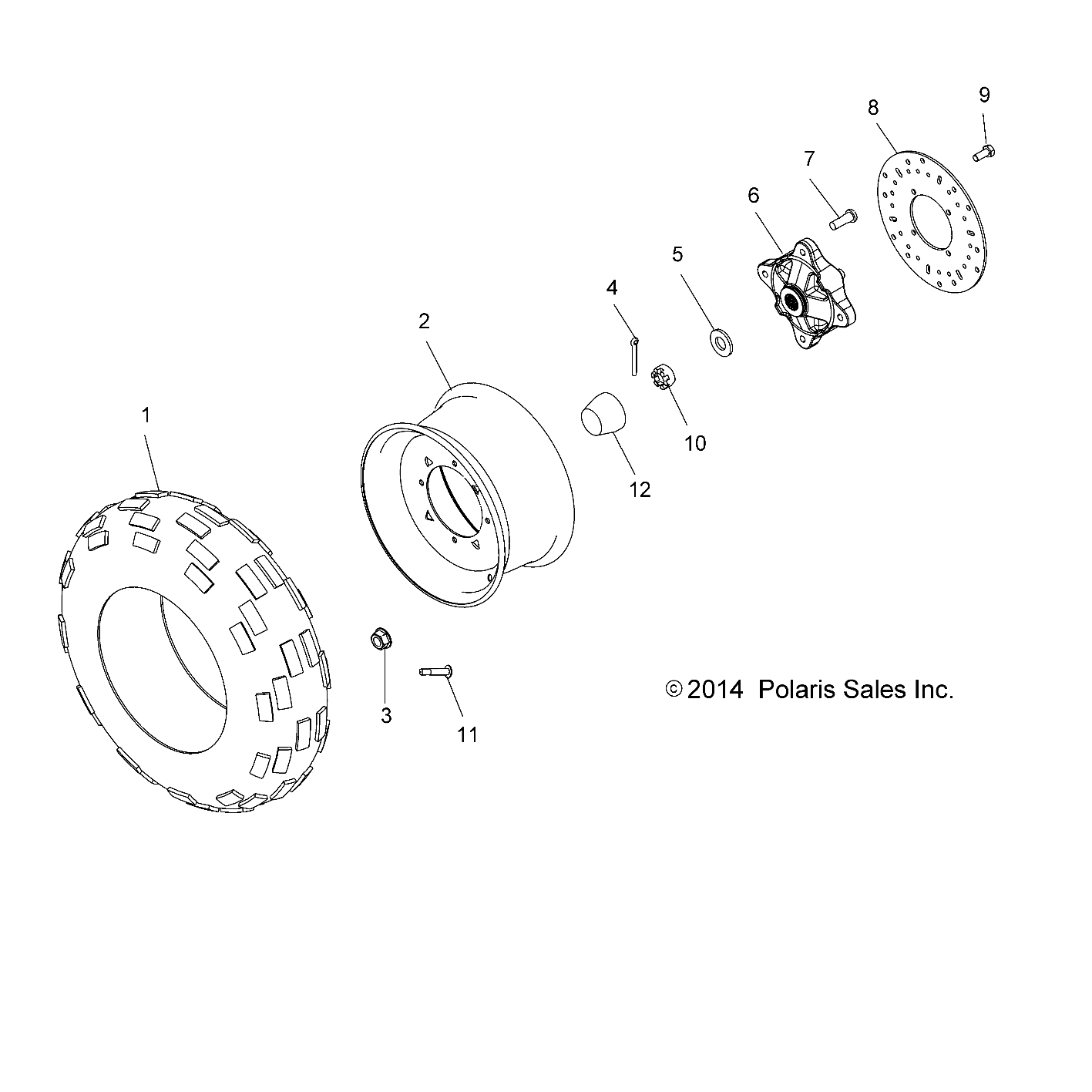 Foto diagrama Polaris que contem a peça 7542810