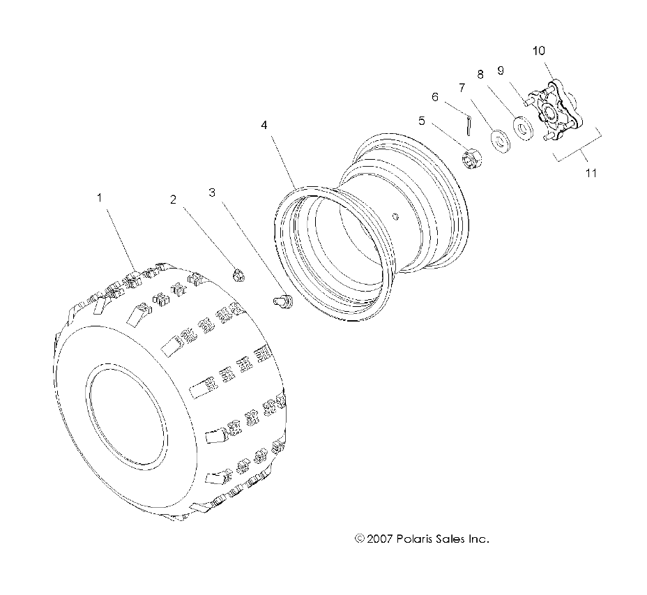 Foto diagrama Polaris que contem a peça 5412624