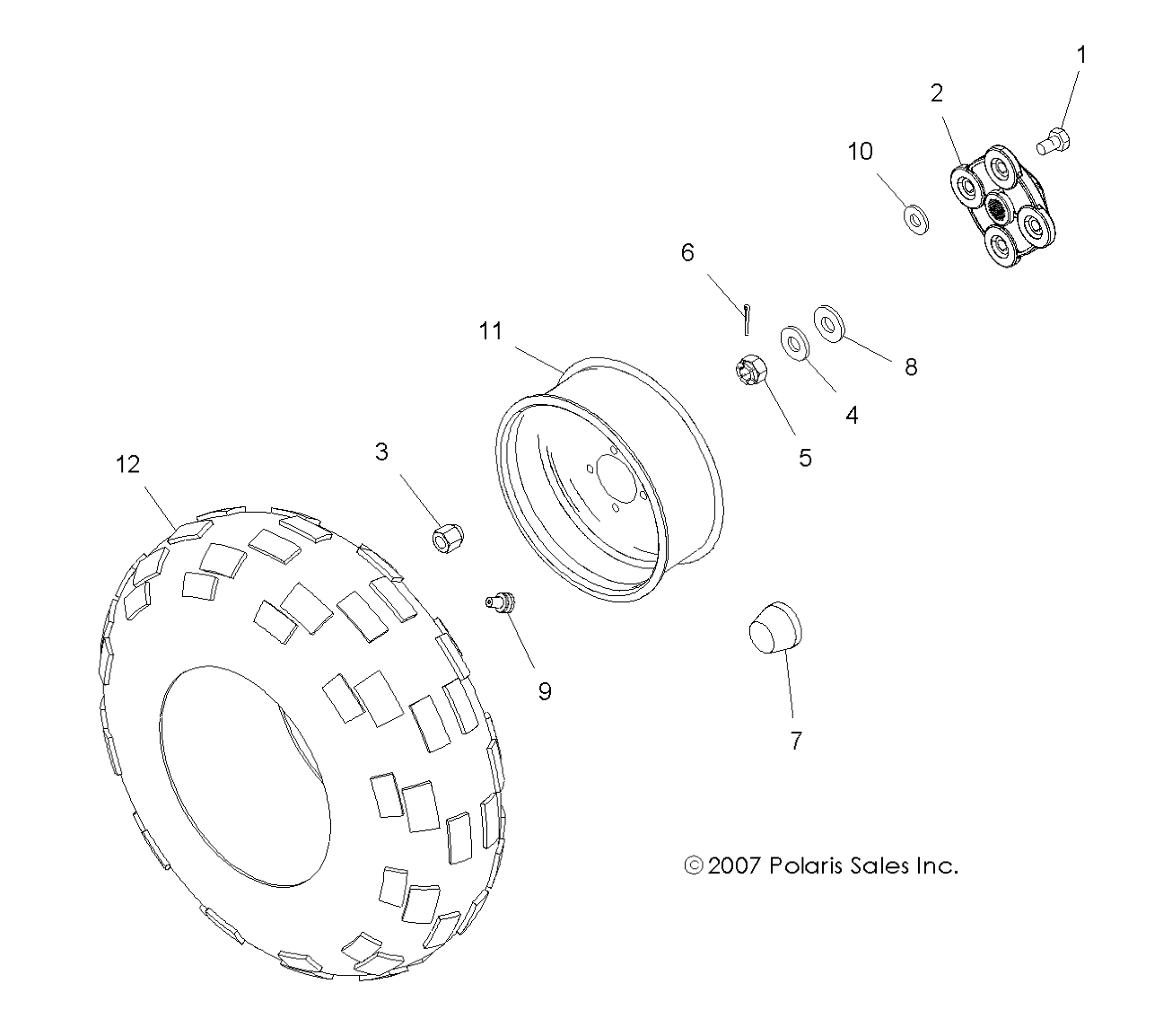 Foto diagrama Polaris que contem a peça 1520183-486