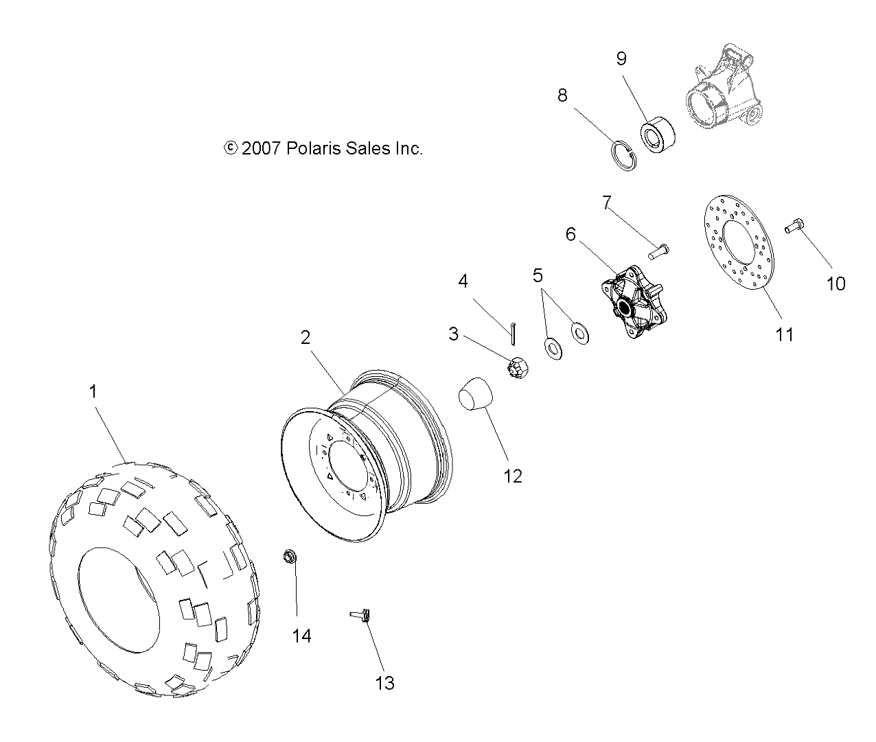 Foto diagrama Polaris que contem a peça 1520992-486