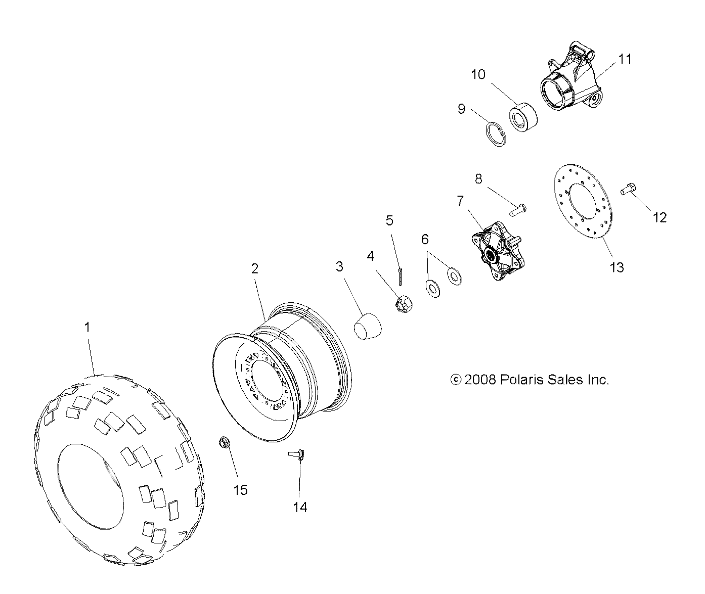 Foto diagrama Polaris que contem a peça 5412008