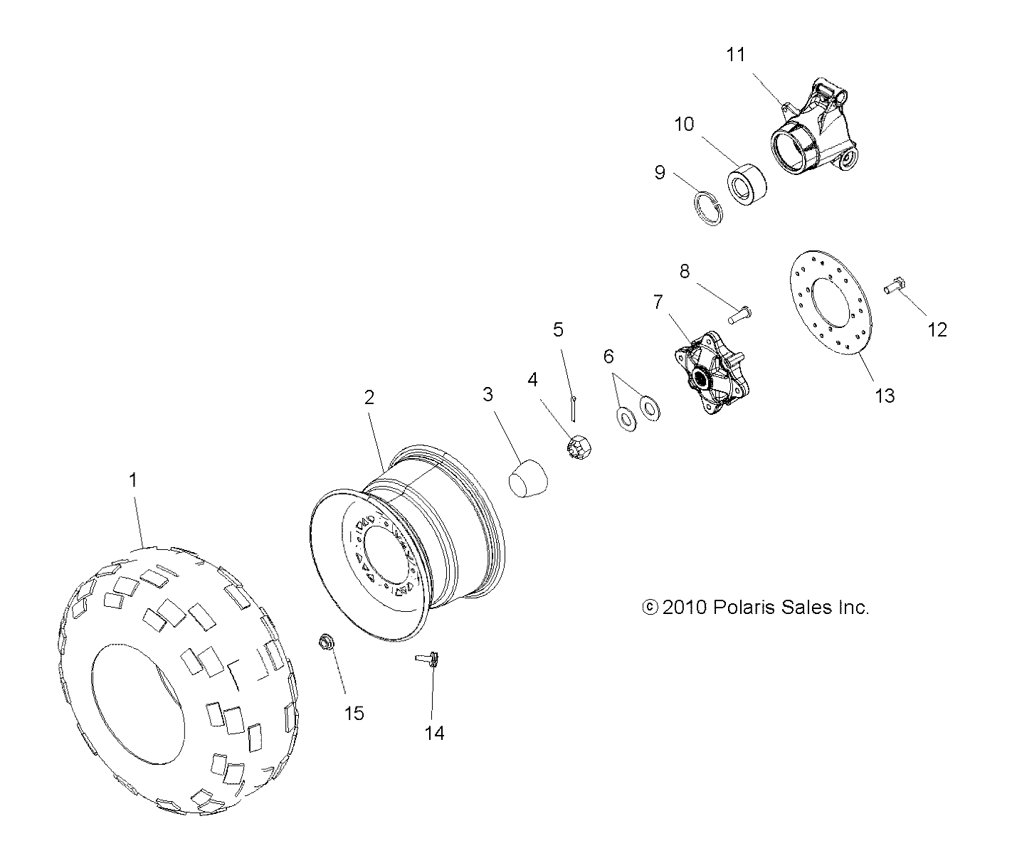 Foto diagrama Polaris que contem a peça 7518653