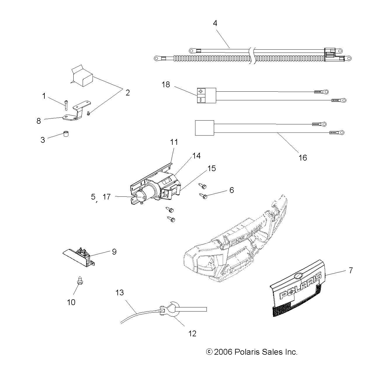 Part Number : 5250830 BRKT-SWITCH WINCH