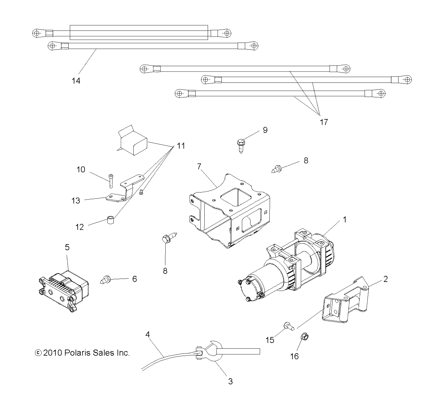 Foto diagrama Polaris que contem a peça 2875957