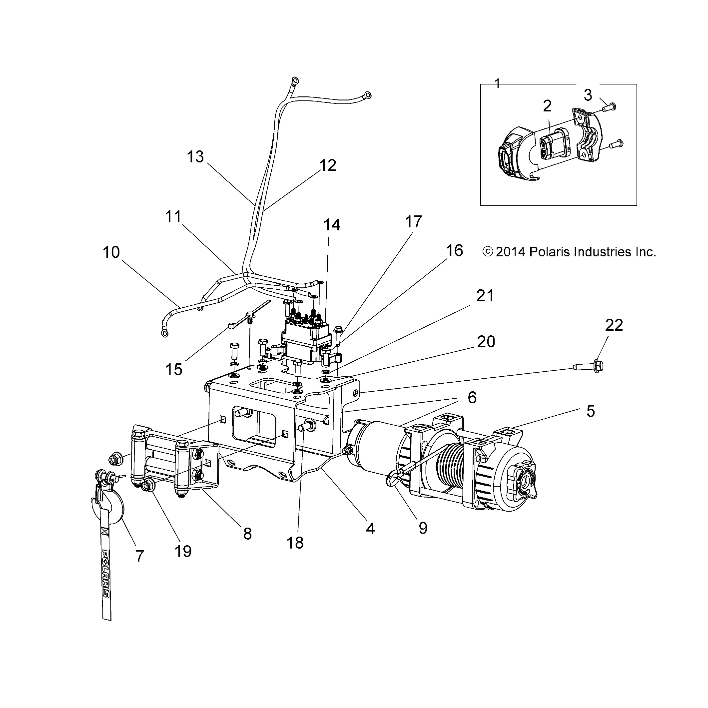 Foto diagrama Polaris que contem a peça 2204631