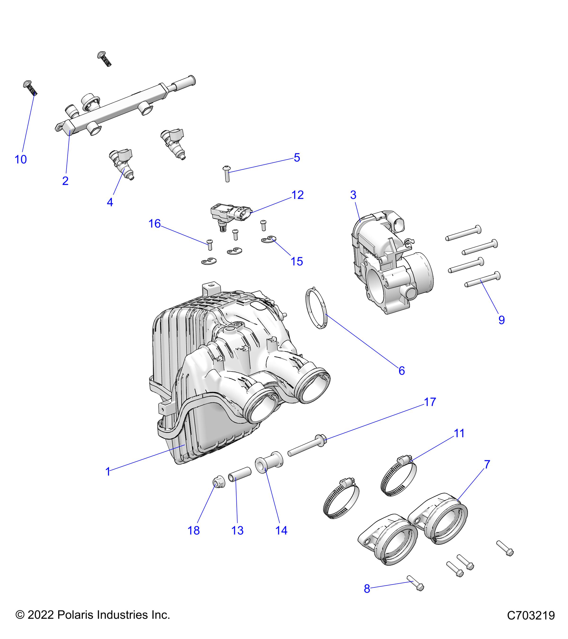 Part Number : 1205892 MANIFOLD-INTAKE COMPOS EVAP 19