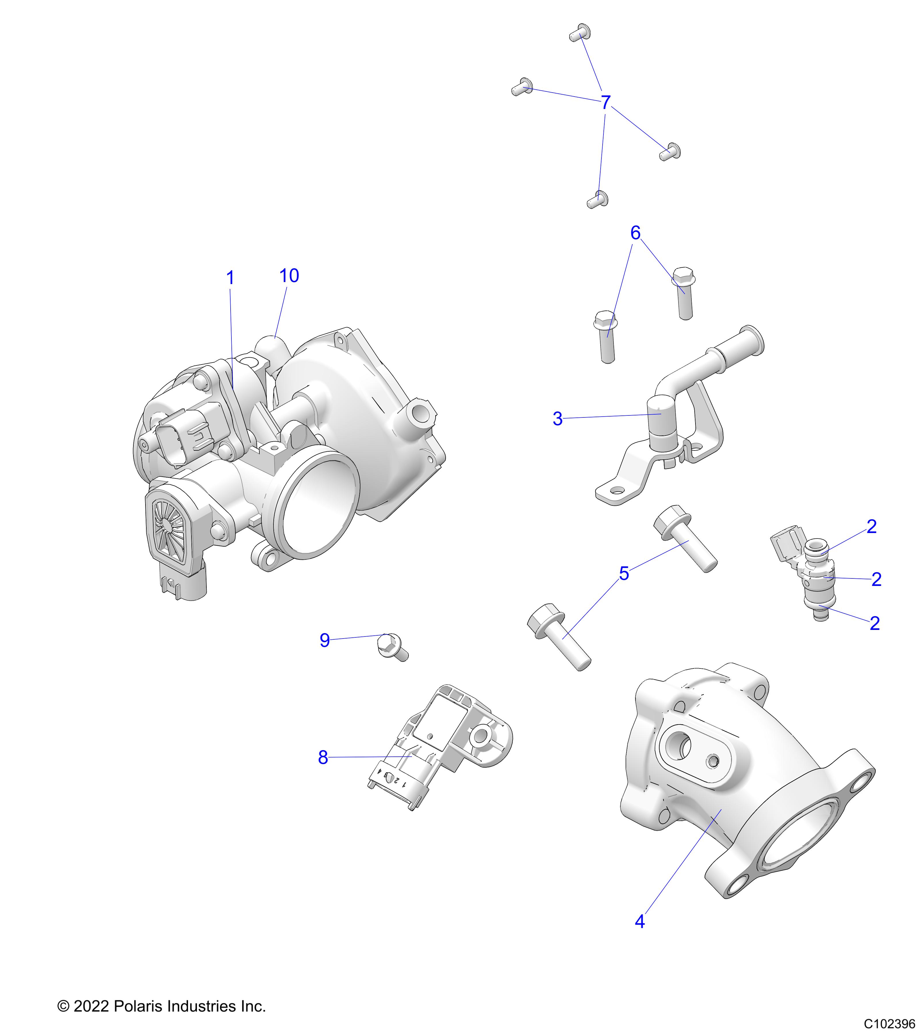 Foto diagrama Polaris que contem a peça 5415006