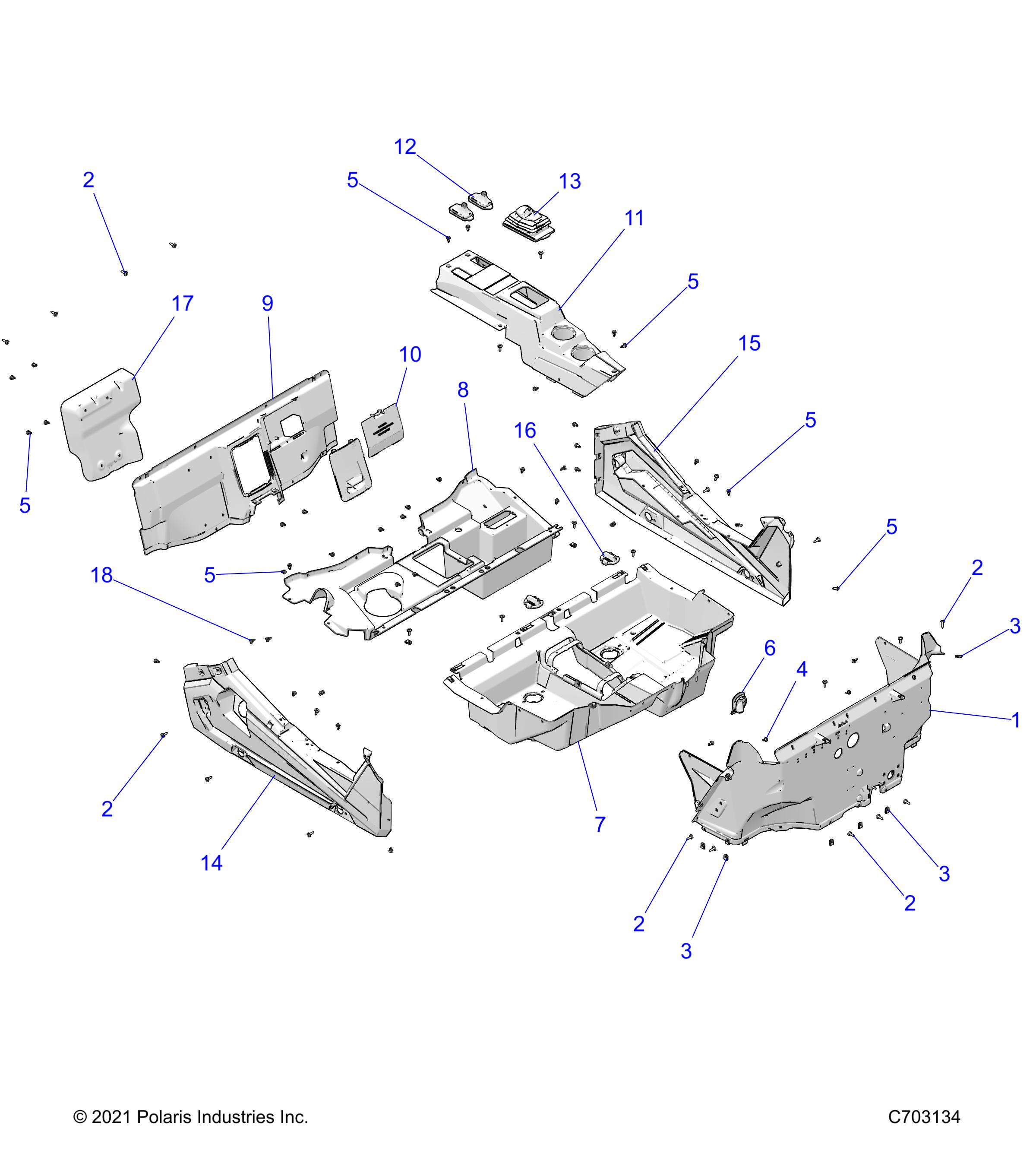 Part Number : 2636778 REAR CLOSEOFF ASSEMBLY  UPPER