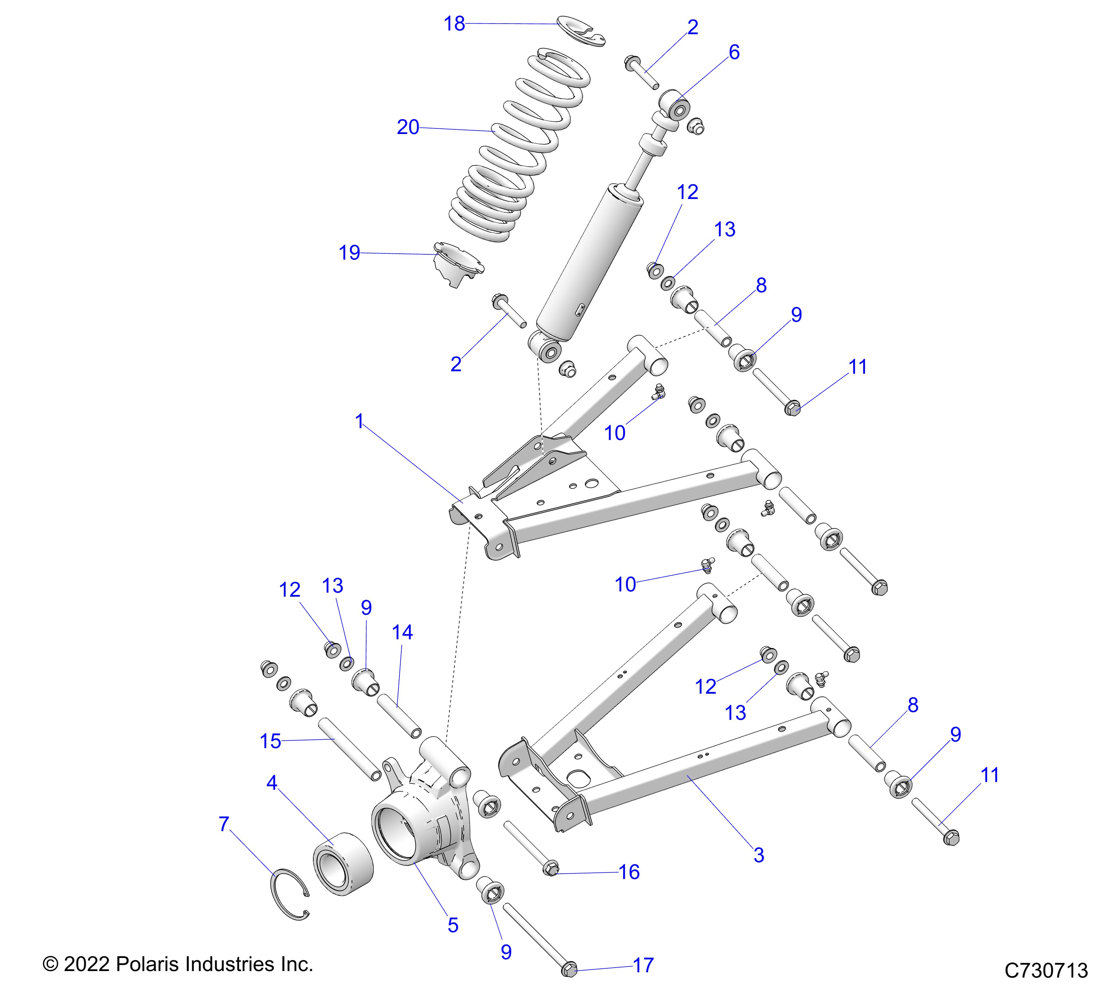 Part Number : 1020797-458 CONTROL ARM WELD  UPPER  LEFT