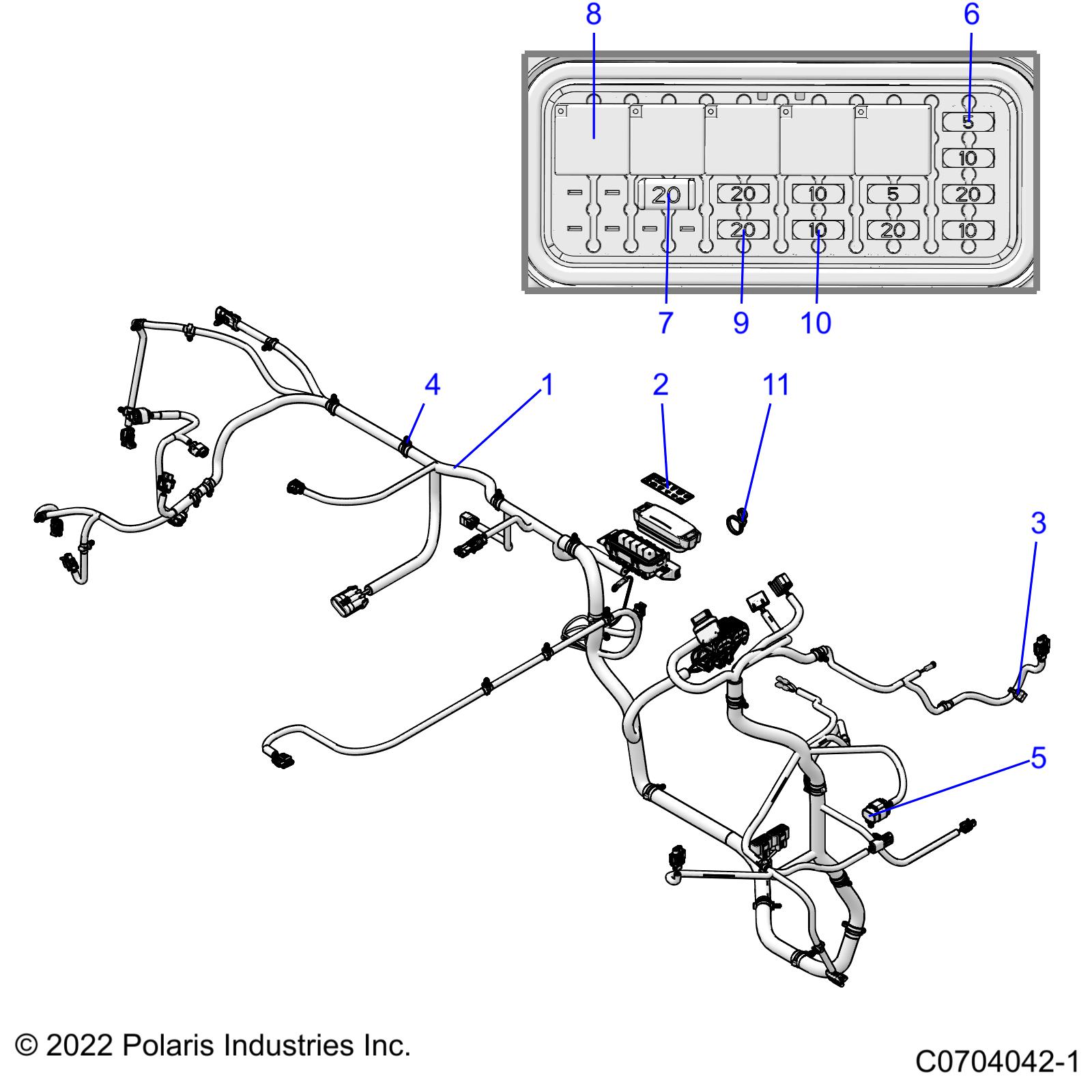 Part Number : 2414988 HARNESS-CHASSIS FS