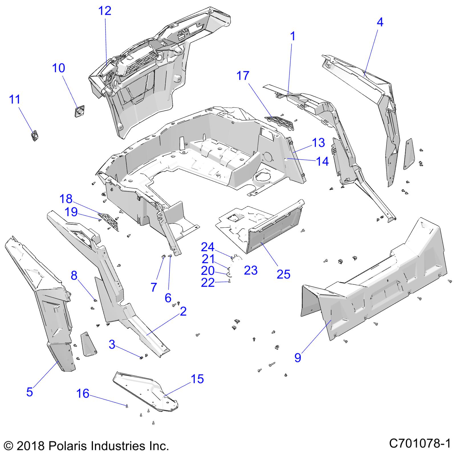 Foto diagrama Polaris que contem a peça 2635493-402