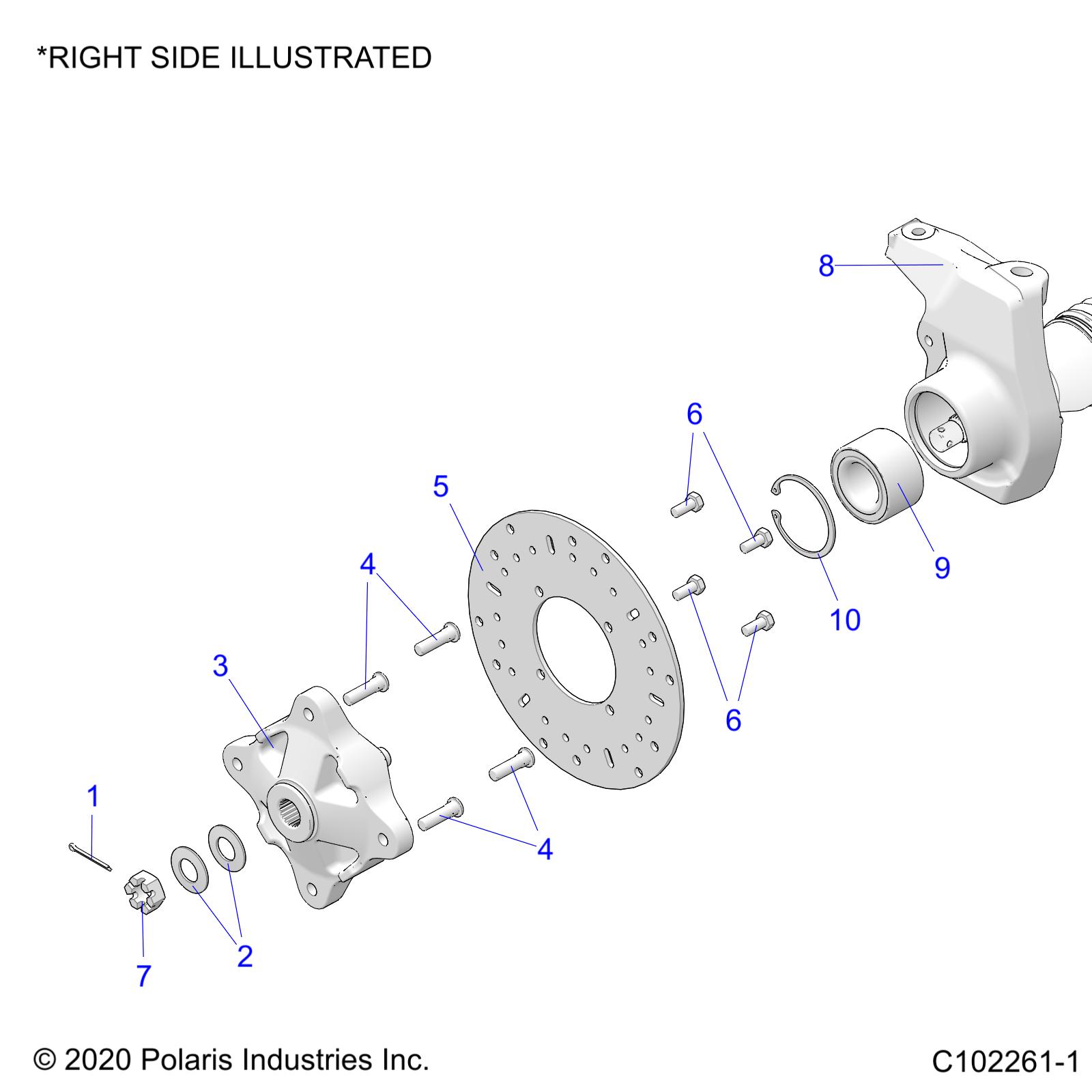 Foto diagrama Polaris que contem a peça 5139687