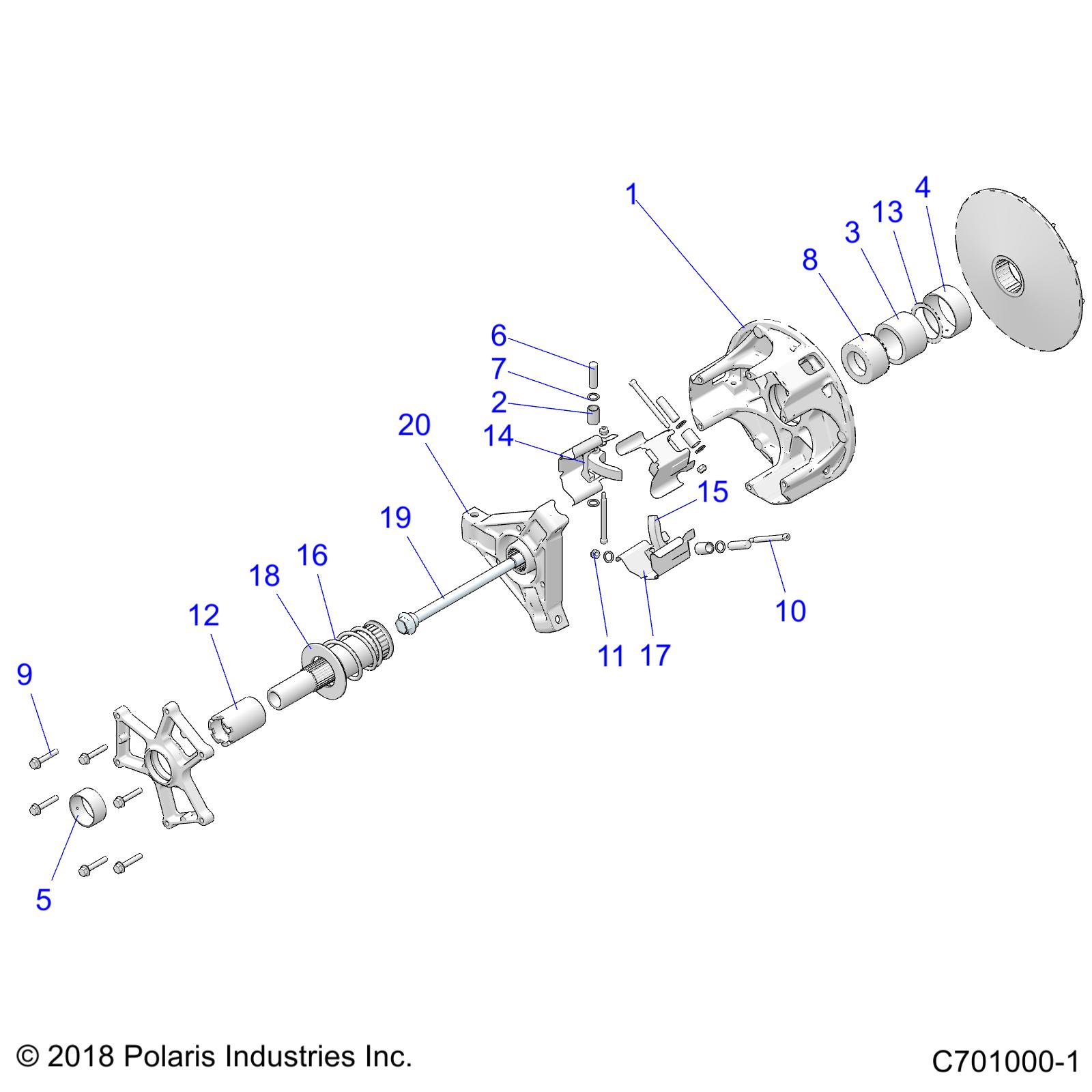 Foto diagrama Polaris que contem a peça 5140832